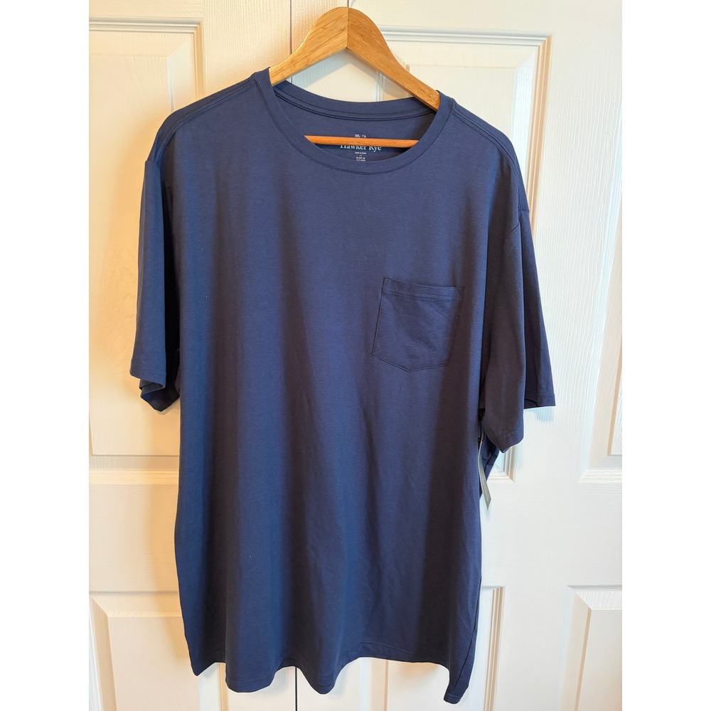Hawker Rye Mens Performance  T-Shirt Navy Blue XXL Recycled SPF 40 Quick Dry